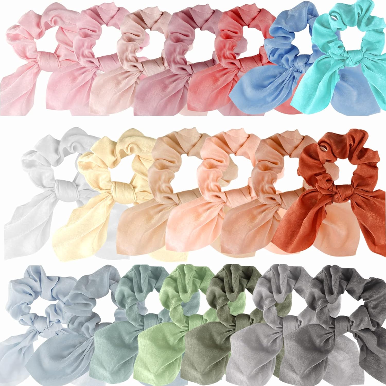 Scrunchies, Hair Ties , Scrunchies for Girls, Hair Scrunchies, Satin Scrunchies, Ponytail Scrunchies -20 Pcs Scrunchies, Hair Ties , Scrunchies for Girls, Hair Scrunchies, Satin Scrunchies, Ponytail Scrunchies -20 Pcs